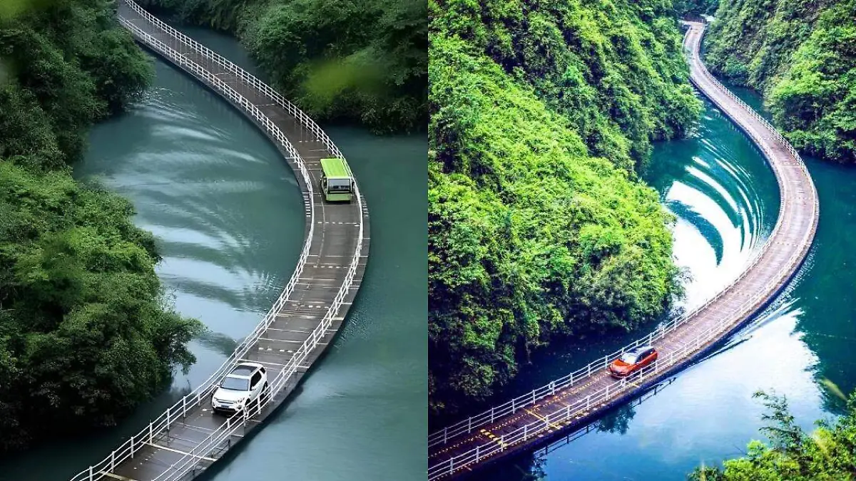 El puente de madera más bello del mundo se encuentra en China